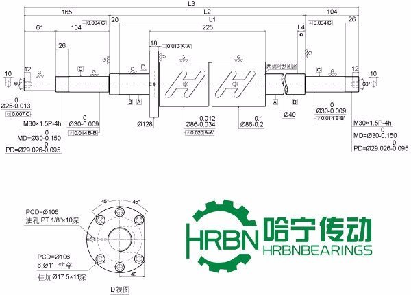 1r40-10b1-1fowc-1780-2039-0.018滚珠丝杆